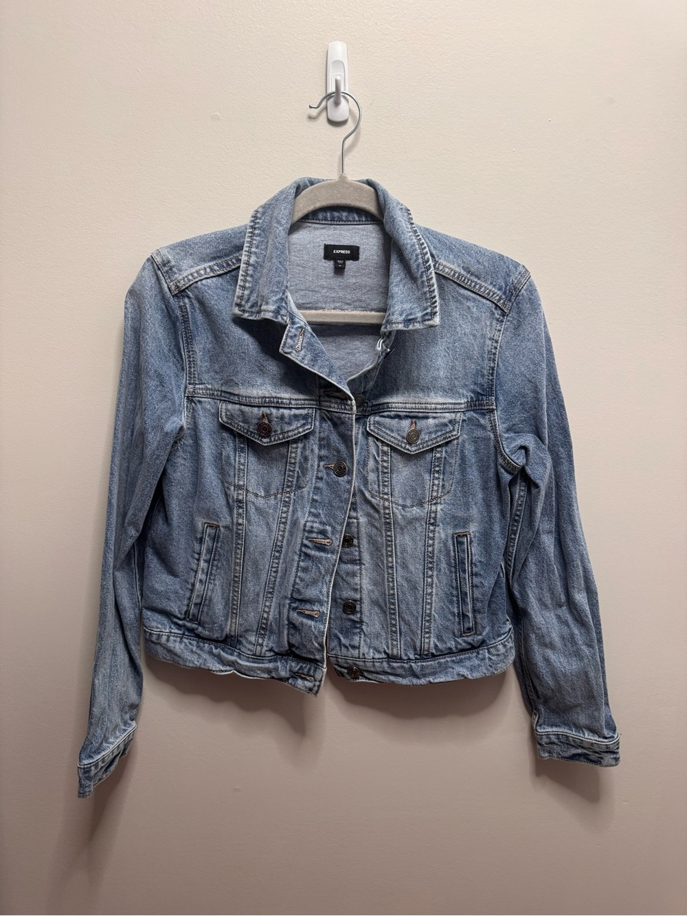 Express Light Wash Denim Jacket
